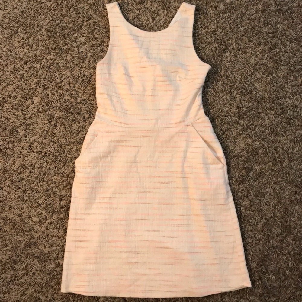 LOFT a-line criss cross back mini dress - Picture 5 of 15